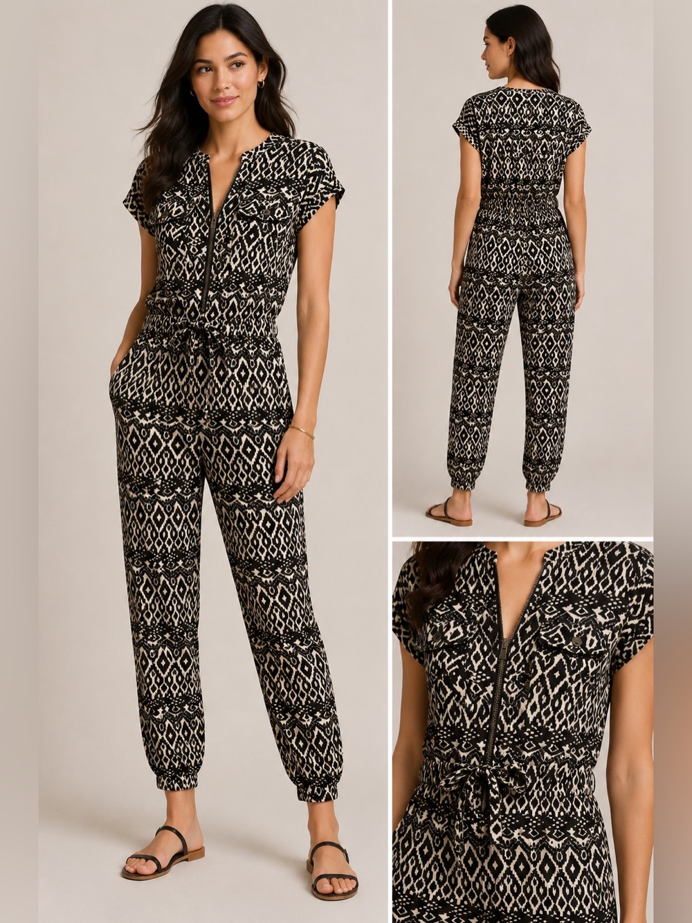Anthropologie Corey Lynn Calter Franca Ikat Print Jumpsuit XS